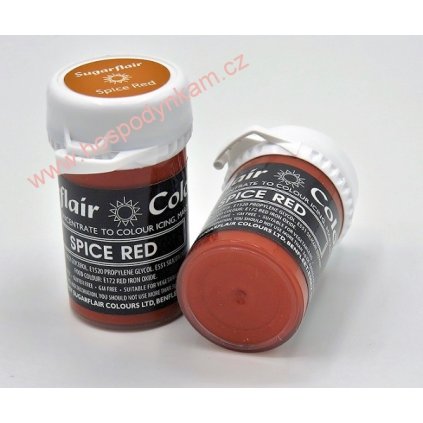 Gelová barva Sugarflair Spice Red