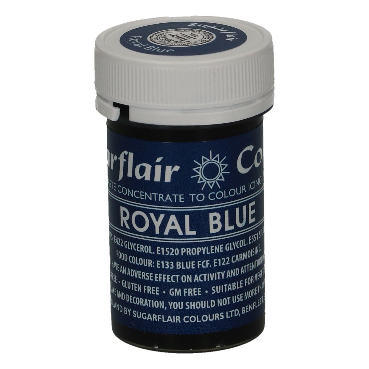 Gelová barva Sugarflair Royal Blue 25g