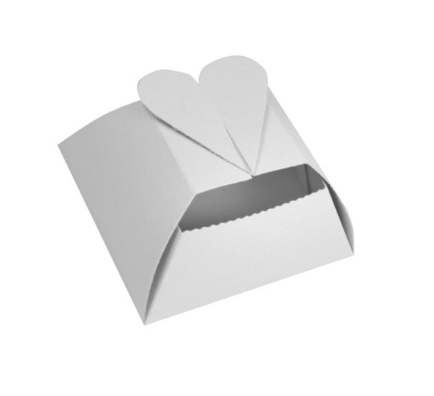 Krabička na svatební koláčky srdce