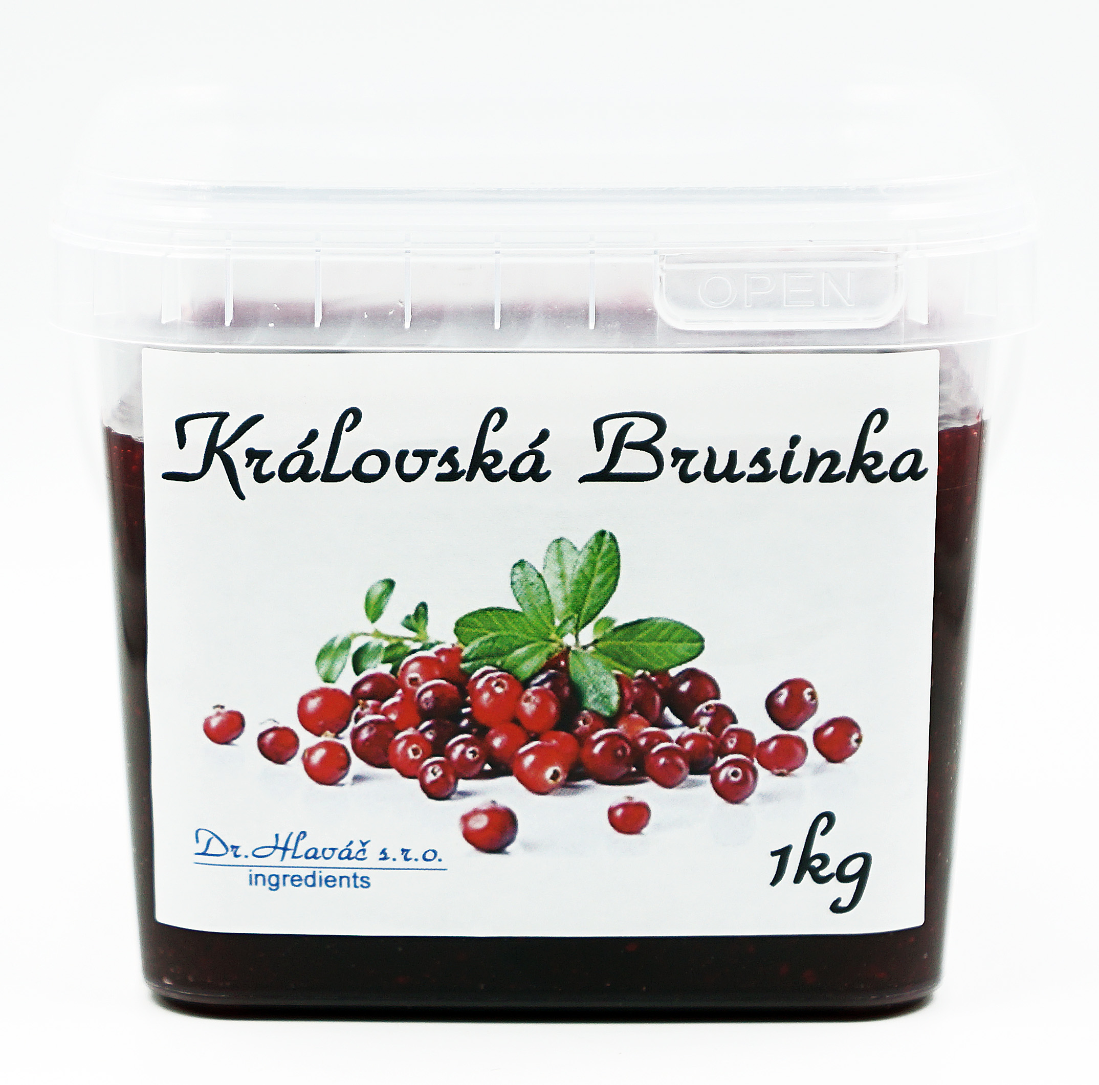 Dr. Hlaváč Džem Královská brusinka 1kg (termostabilní)