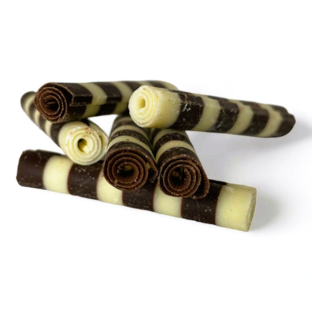 Čokoládové trubičky twister Zebra 60g