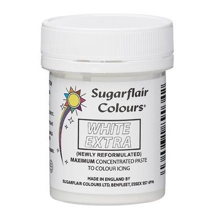 Gelová barva Sugarflair Extra White 50g