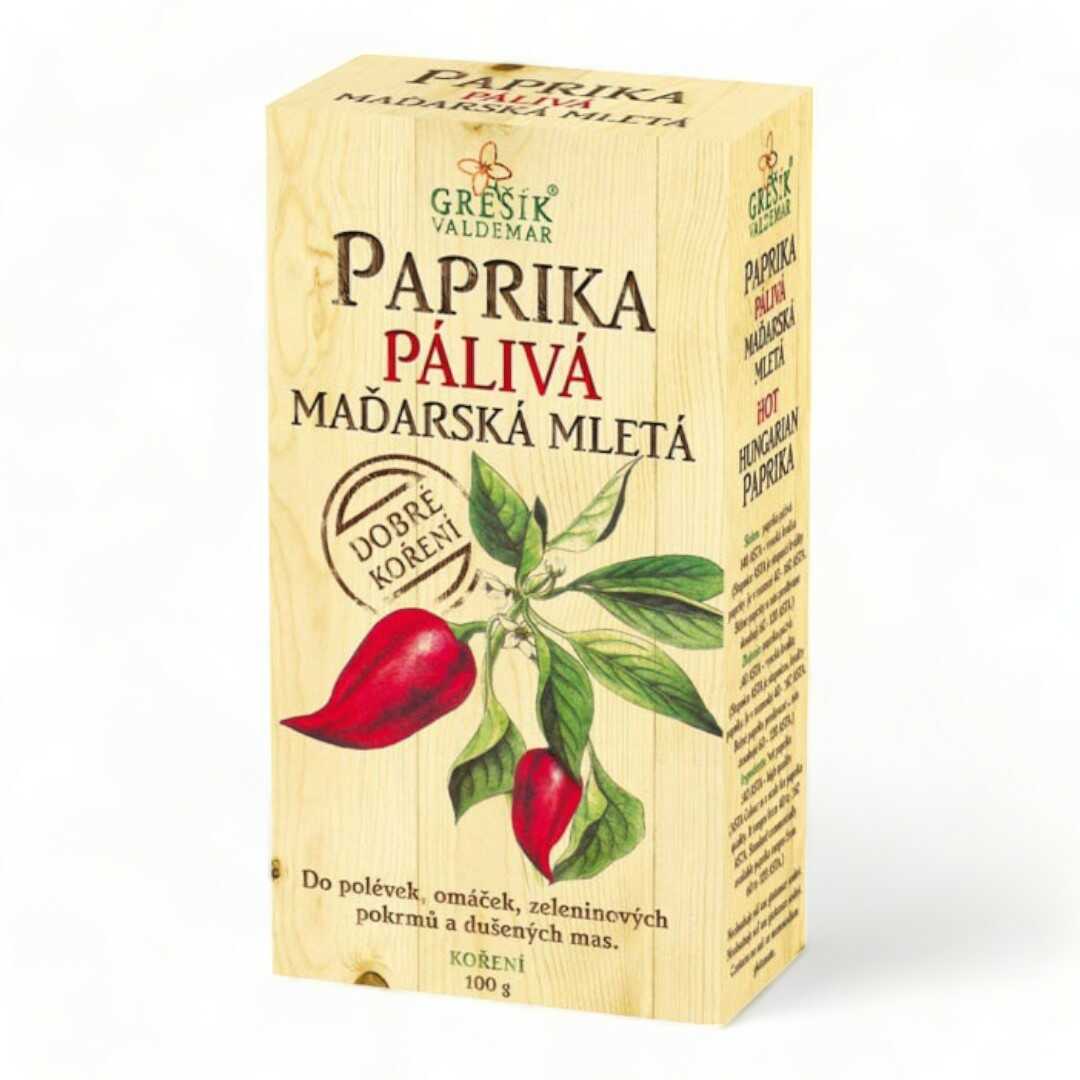 Valdemar Grešík Koření Paprika PÁLIVÁ maďarská mletá 100g