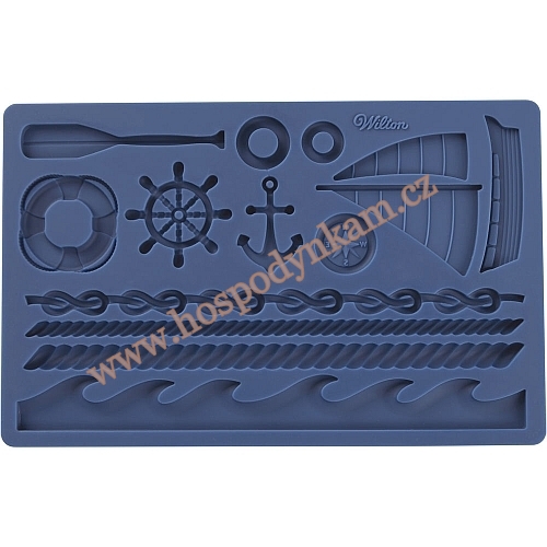 Silikonová forma na marcipán - Nautical