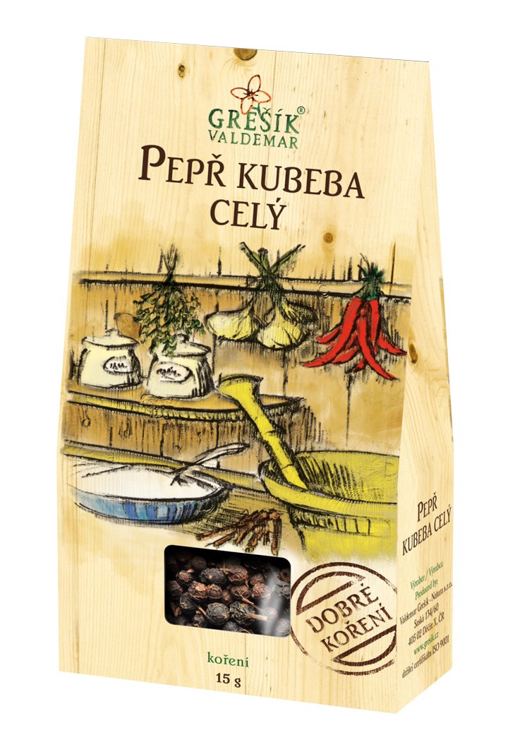 Valdemar Grešík Koření Pepř Kubeba celý 15g EXP 06/2024