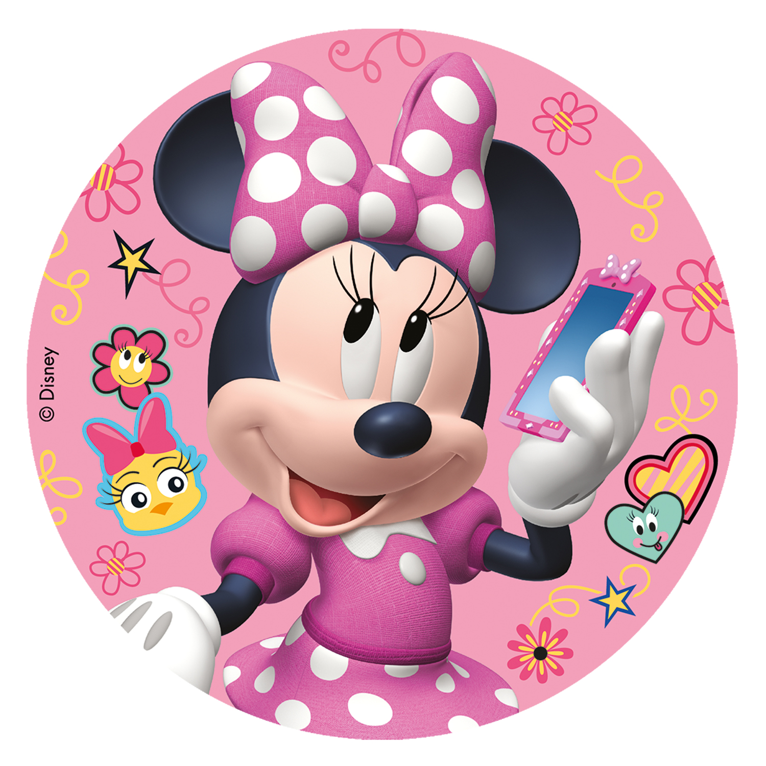 Fondánový obrázek Minnie Mouse 16cm