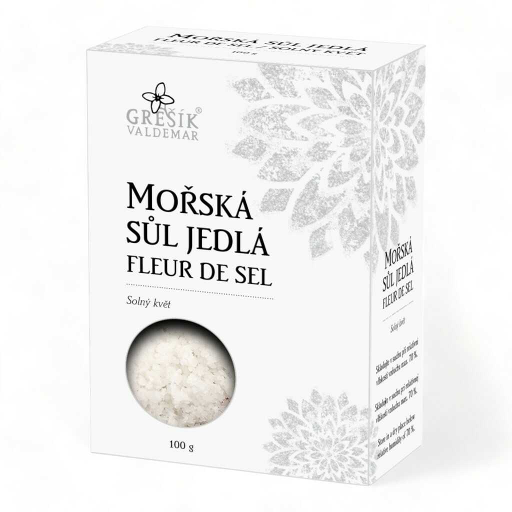 Valdemar Grešík Sůl Mořská jedlá Fleur de sel 100g