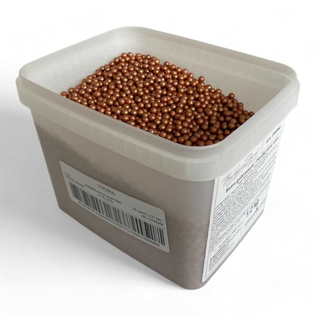 Křupinky - perličky tmavě zlaté Hmotnost: 1,2 kg
