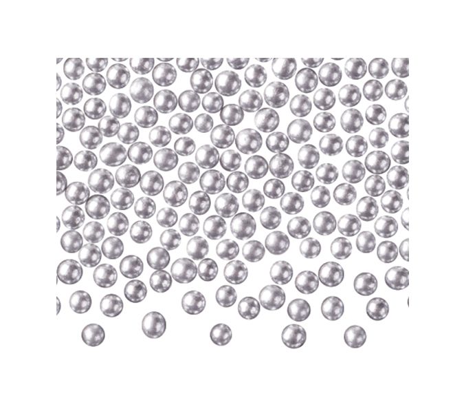 Křupinky - perličky stříbrné 50g
