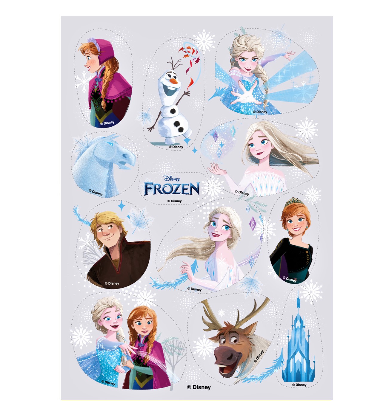 Jedlé mini obrázky Frozen 12ks