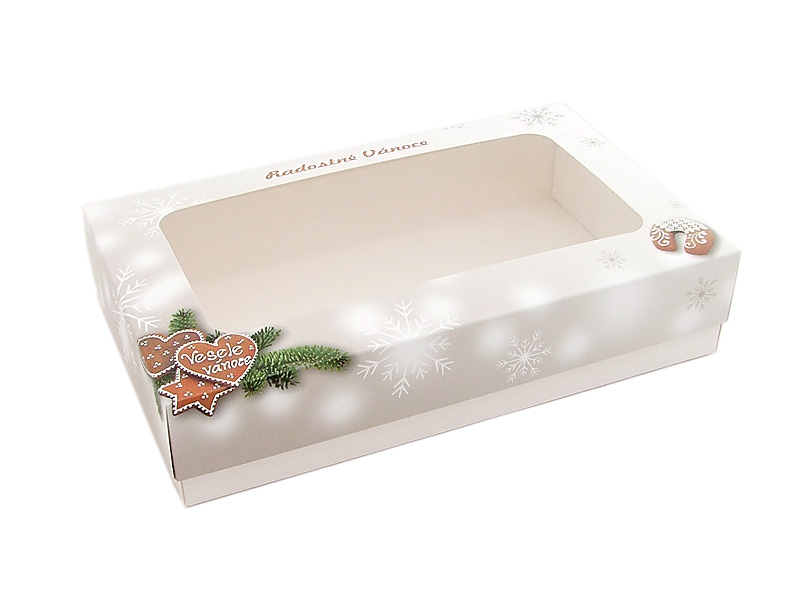 Krabice na cukroví Radostné Vánoce (na 3/4kg)
