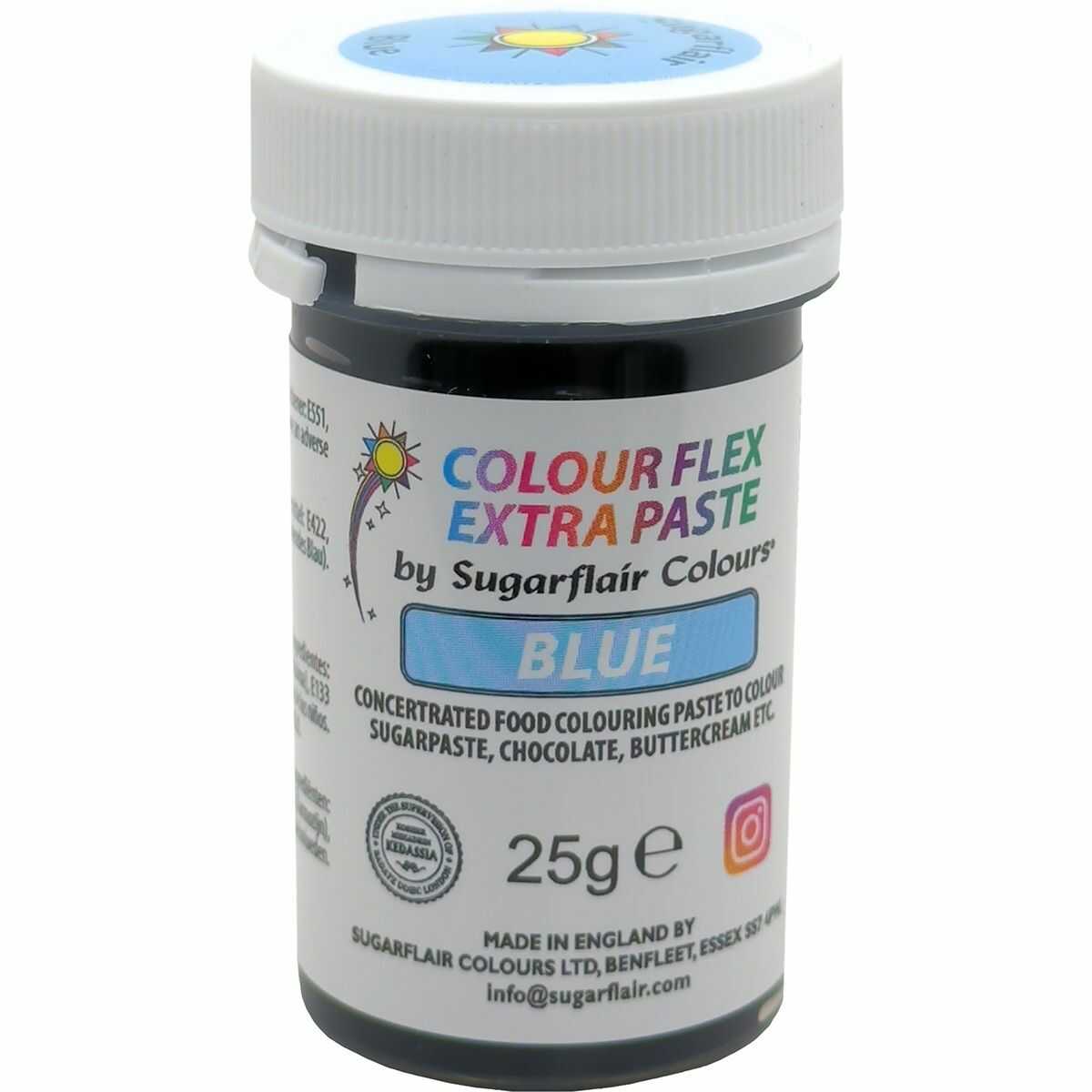 Sugarflair Gelová barva Extra Paste Blue