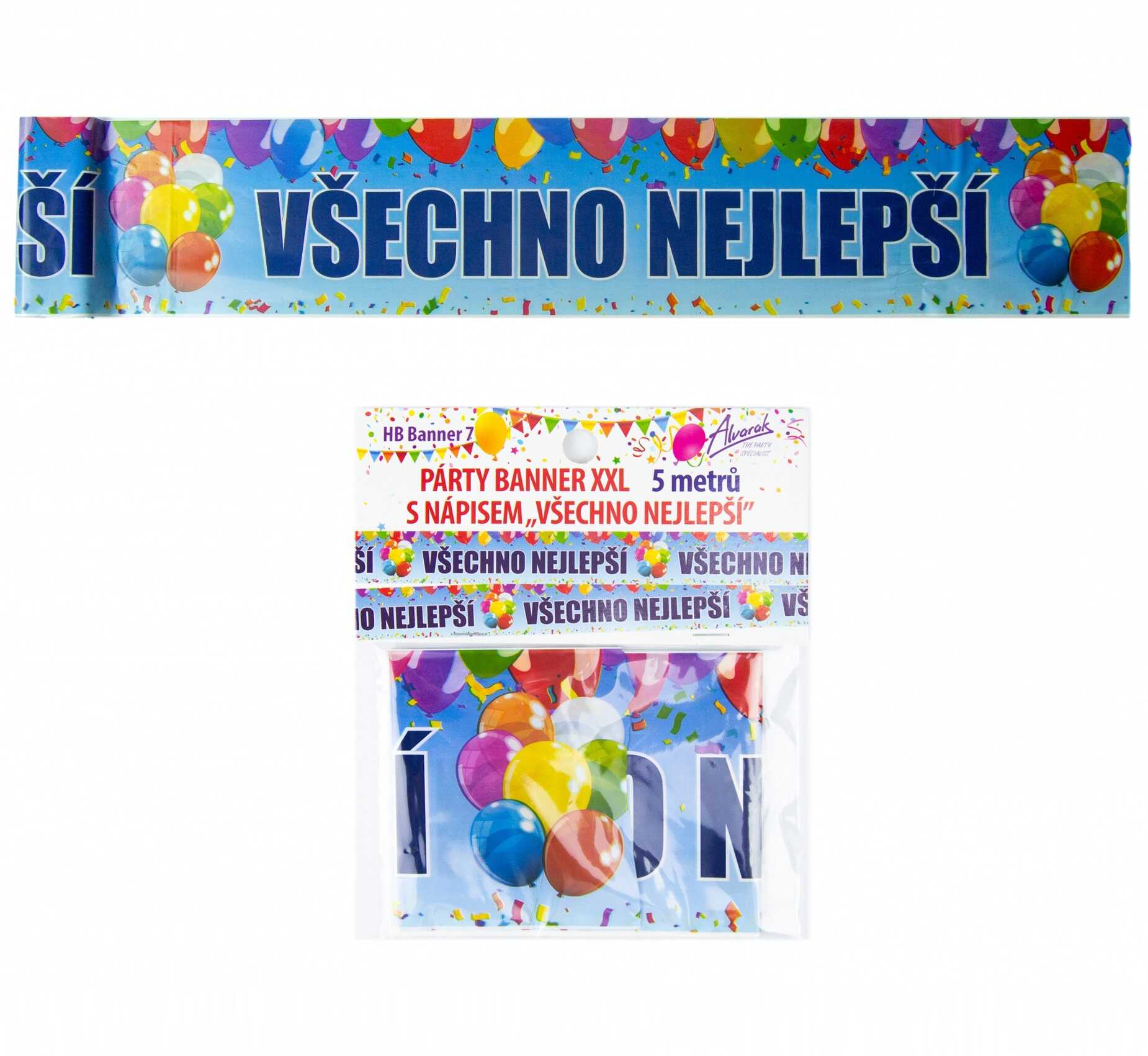 Party banner Všechno nejlepší 5m