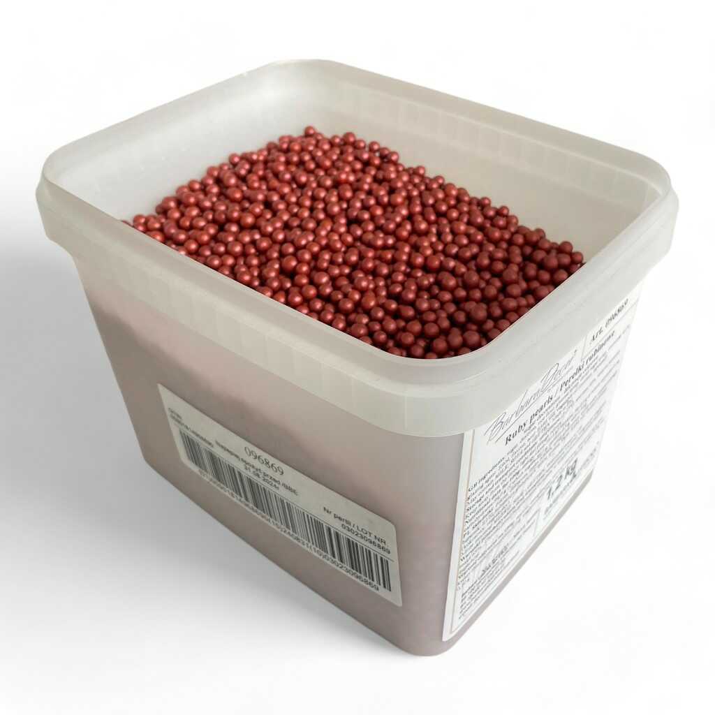 Křupinky - perličky rubínové Hmotnost: 1,2 kg