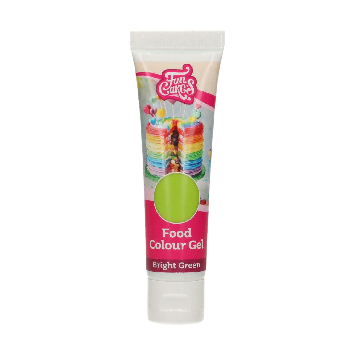 FunCakes Gelová barva Bright Green 30g