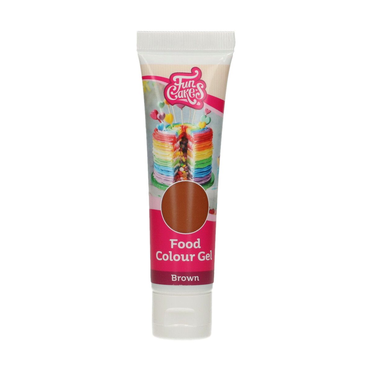 FunCakes Gelová barva Brown 30g