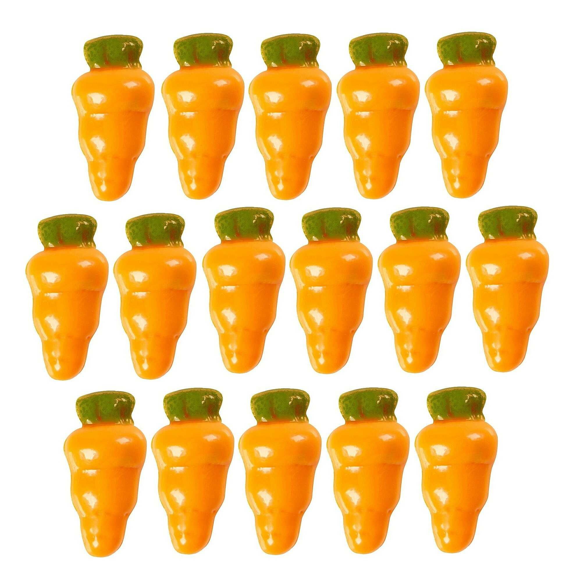 Levně LEMAN DECORATIONS LEMAN Čokoládová dekorace Mrkvičky 16ks
