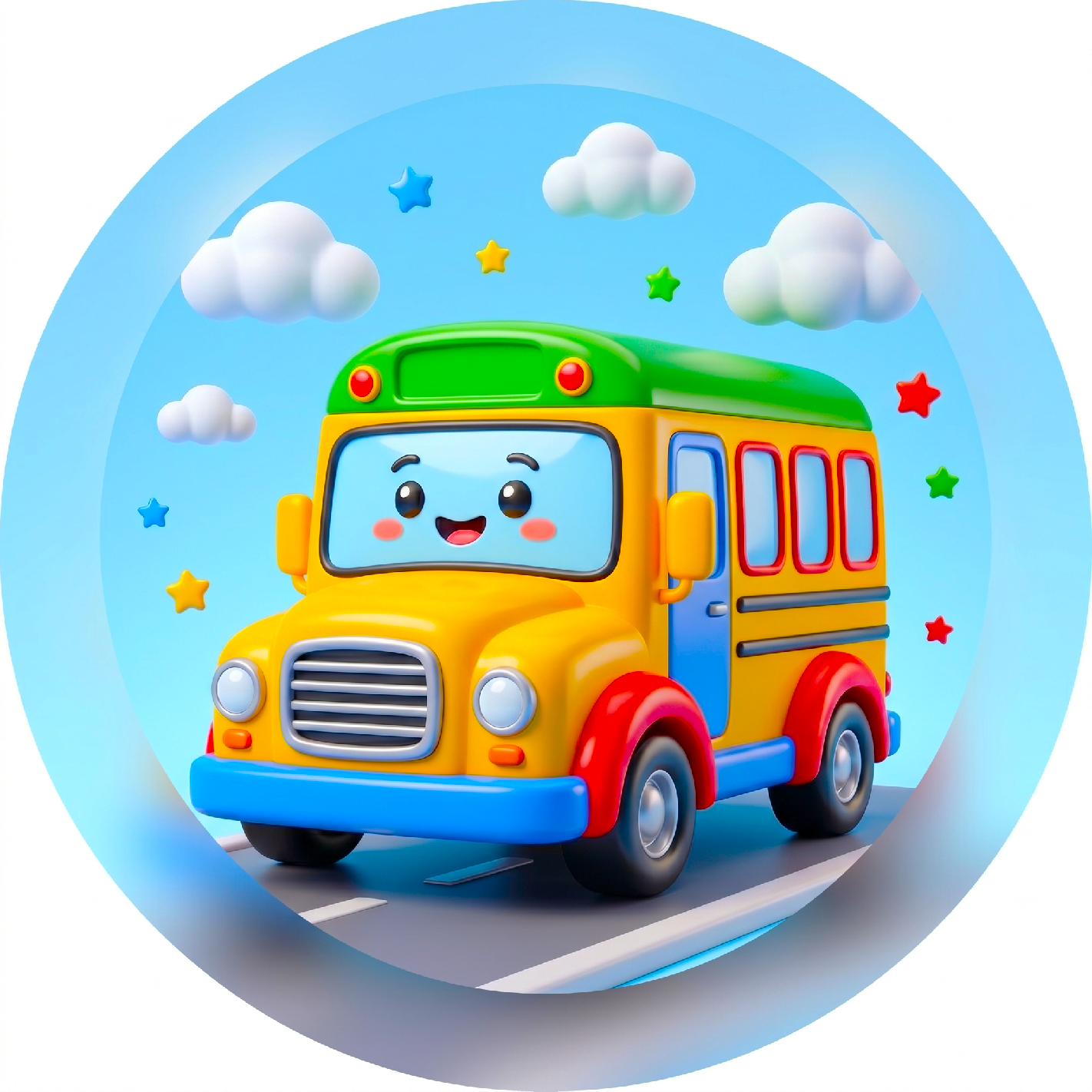 Hospodyňkám.cz Jedlý papír kreslený autobus
