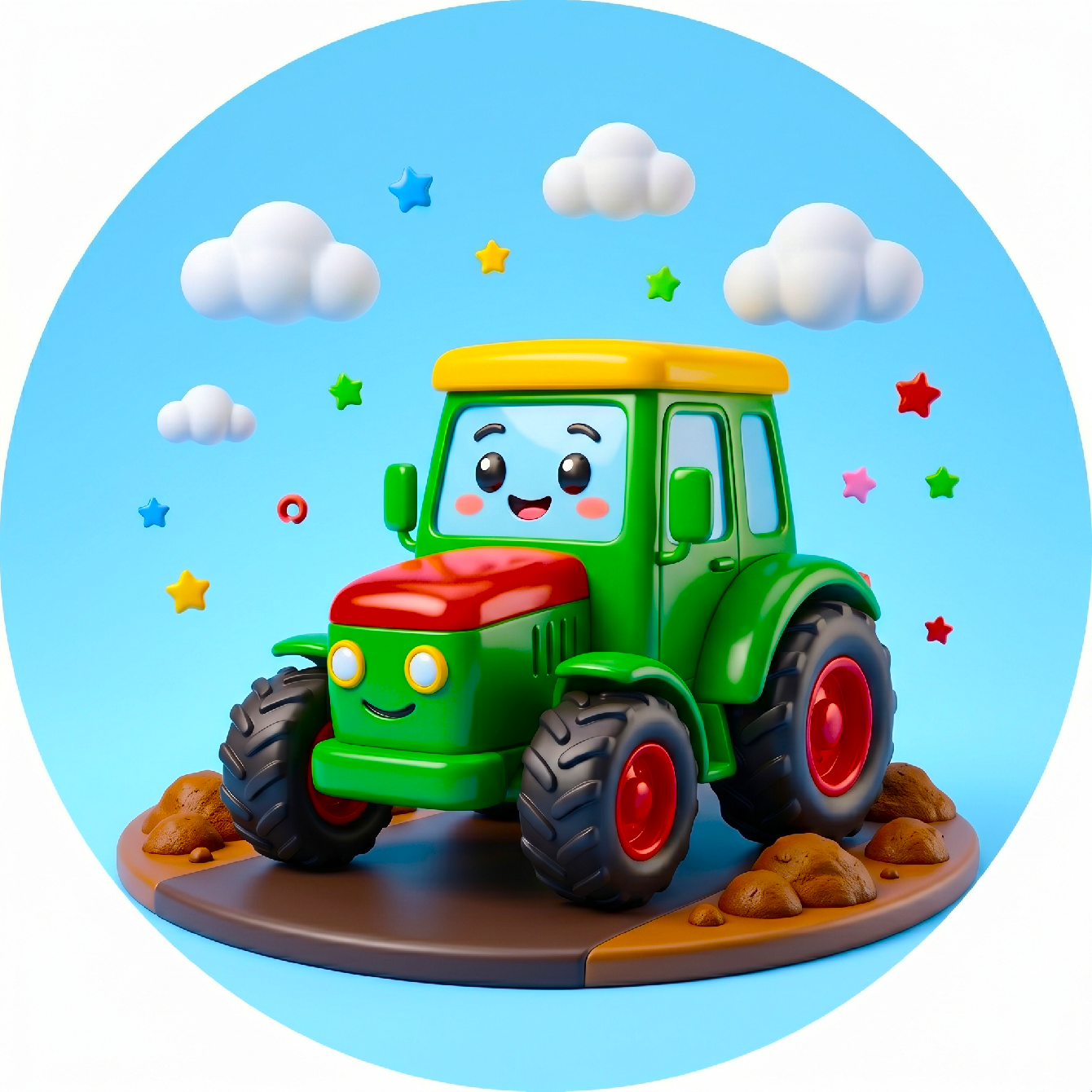 Hospodyňkám.cz Jedlý papír kreslený traktor