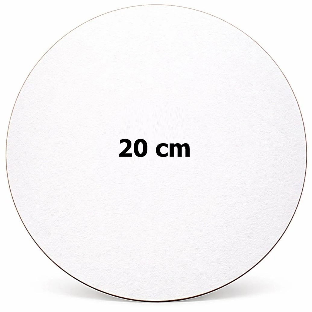 Dřevovláknitý tác bílý 20cm