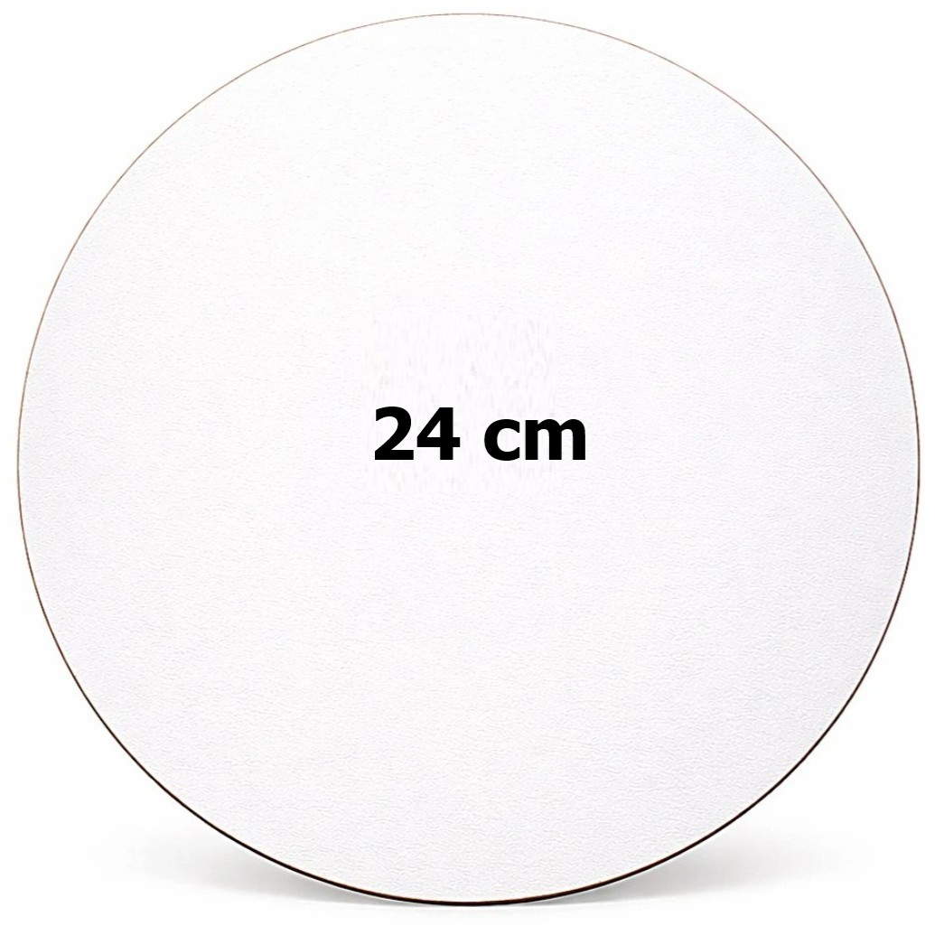 Dřevovláknitý tác bílý 24cm