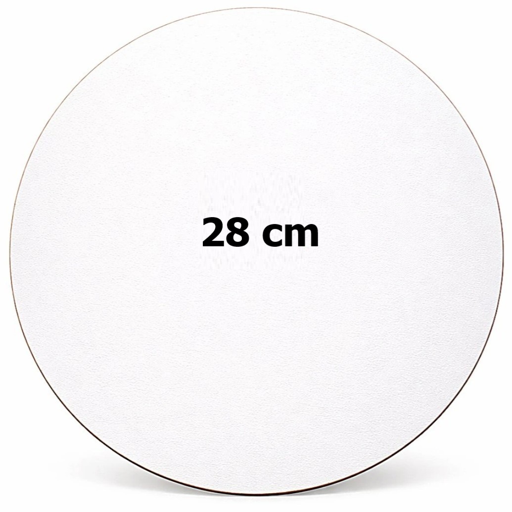 Dřevovláknitý tác bílý 28cm
