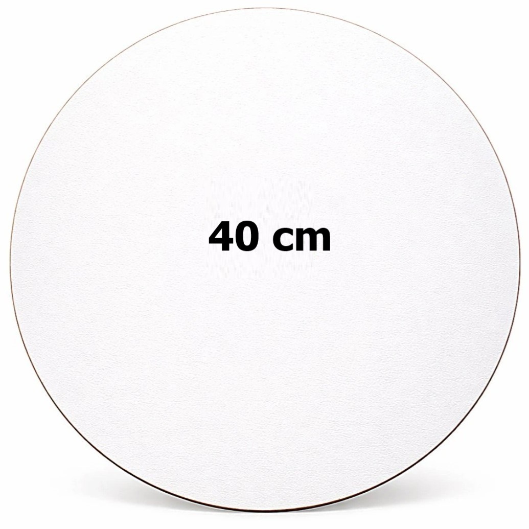 Dřevovláknitý tác bílý 40cm