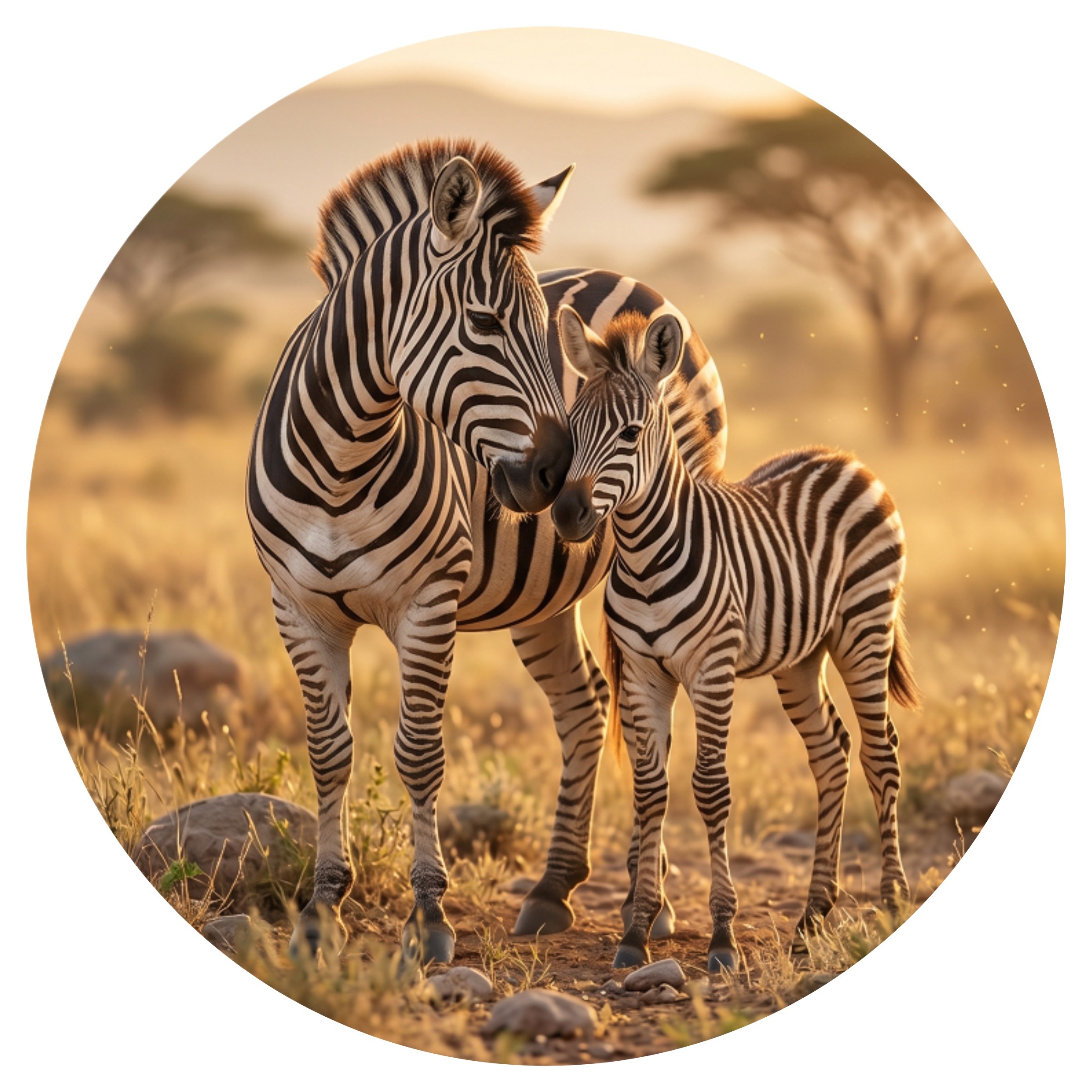 Hospodyňkám.cz Jedlý papír Zebra s mládětem