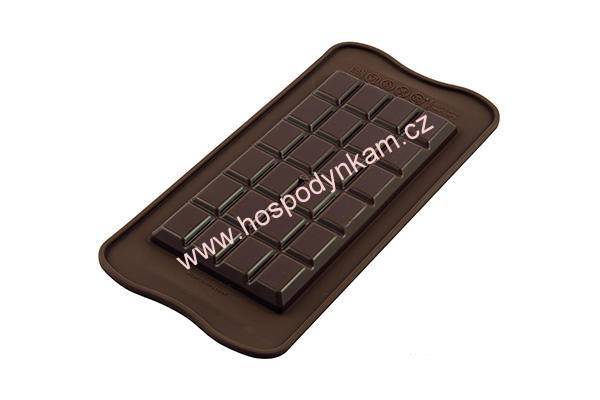 Silikonová forma na čokoládu Silikomart - tabulka čokolády