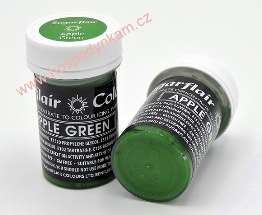 Gelová barva Sugarflair Apple Green 25g