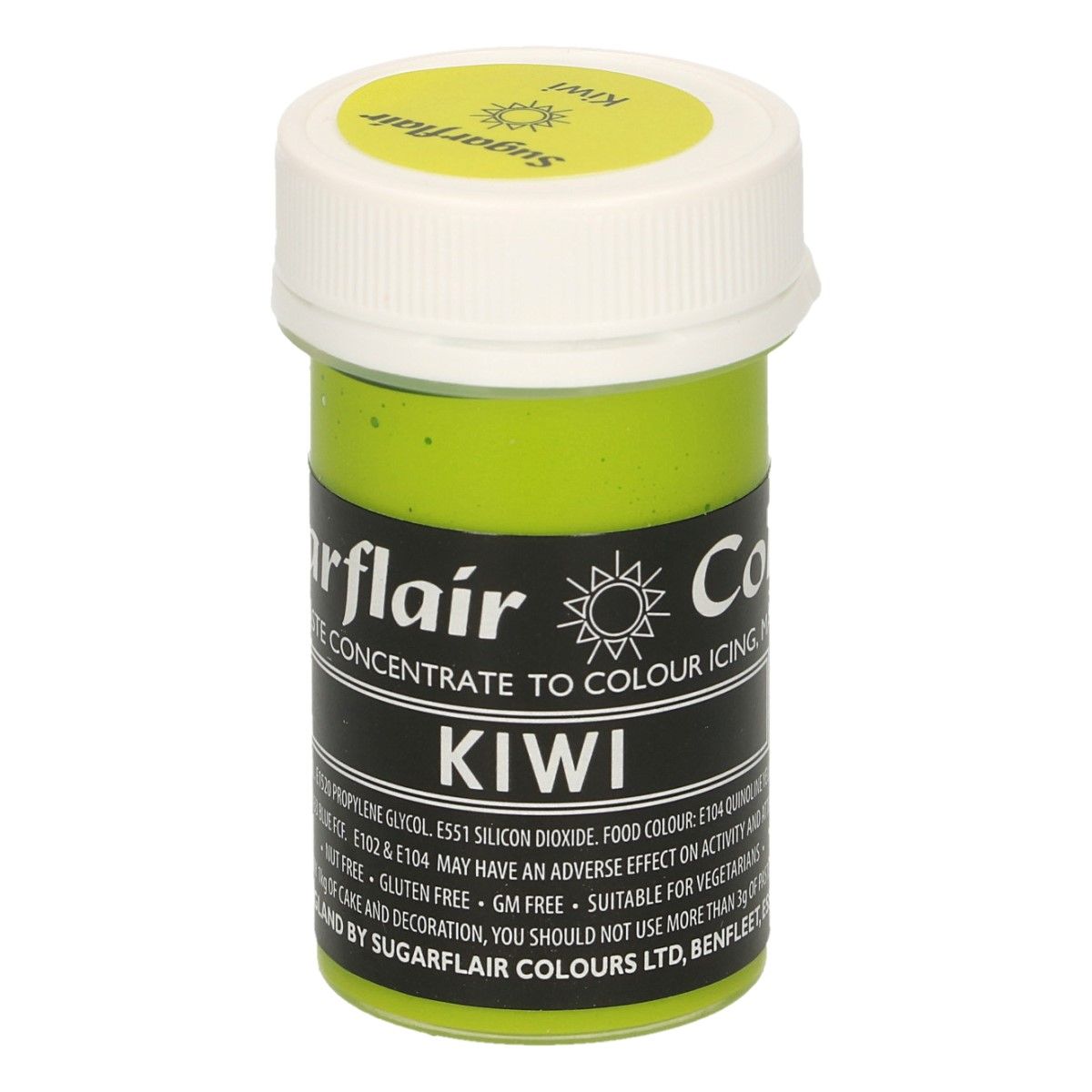 Gelová barva Sugarflair Kiwi 25g