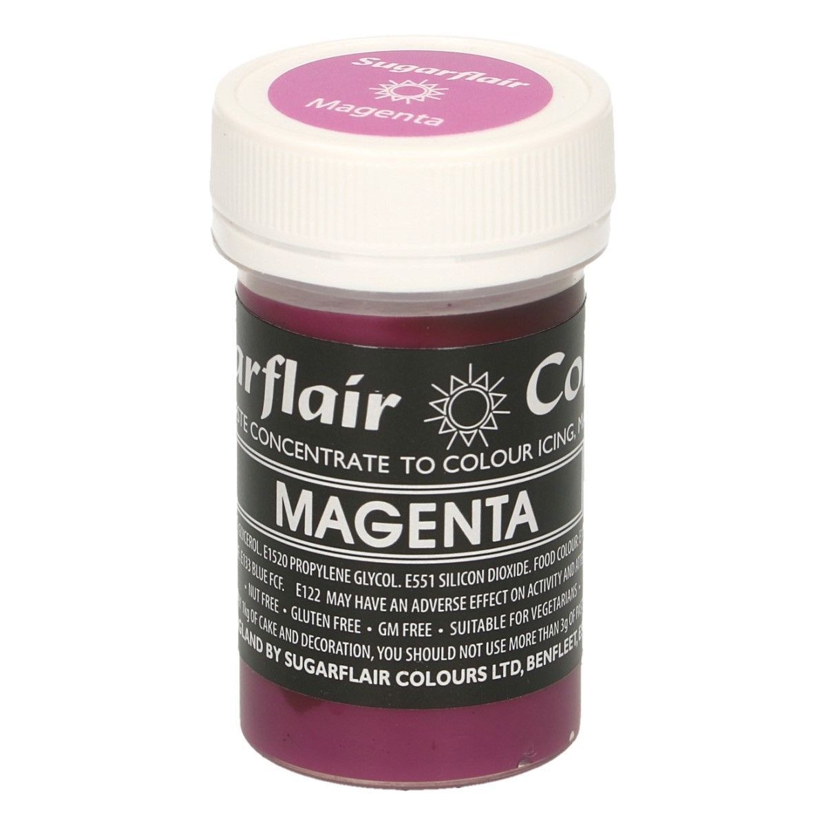 Gelová barva Sugarflair Magenta 25g