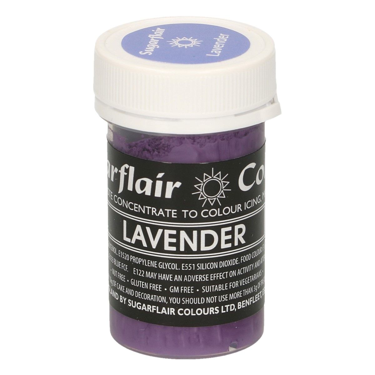 Gelová barva Sugarflair Lavender 25g