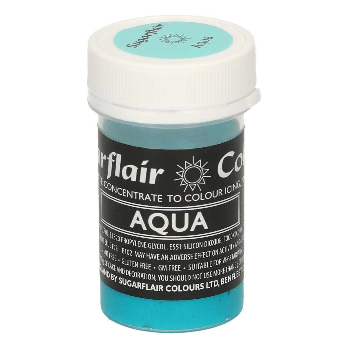 Gelová barva Sugarflair Aqua 25g