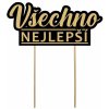 Zapichovací dekorace Všechno nejlepší 1