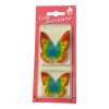 Motýl z jedlého papíru duhový 8ks