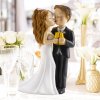Figurka na dort svatební pár se zlatými pohárky 8