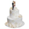 Figurka na dort svatební pár s kyticí růží 7