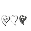 Sada nerez vykrajovátek srdíčka Valentýn I. 2