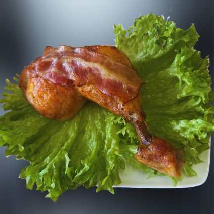 Kuracie stehno na slanine