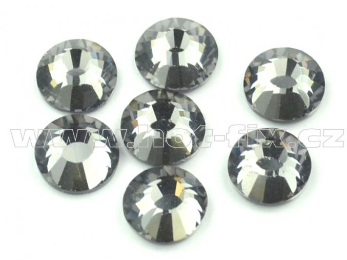 celobroušené hot-fix kameny Premium barva 126 Black diamond /šedá, velikost SS30, balení 144ks, 720ks nebo 1440ks