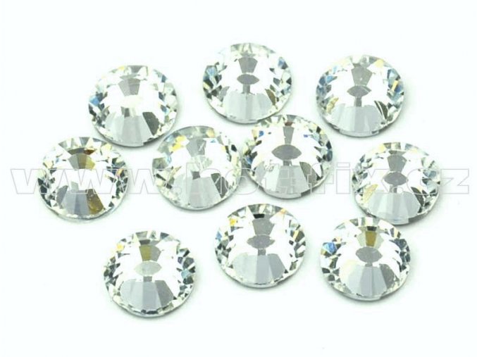 hot-fix celobroušené kameny Premium barva CBP/101 Crystal /stříbrná, sada 4x144ks