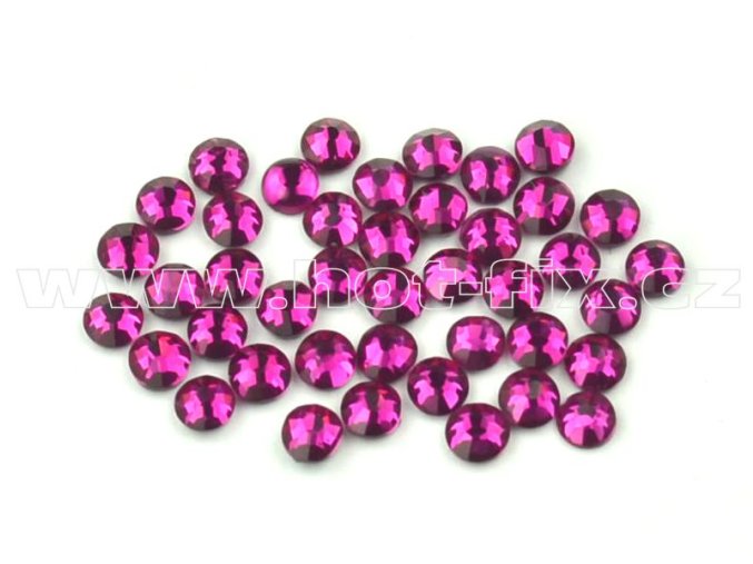 celobroušené hot-fix kameny Premium barva 218 Fuchsia /výrazná růžová, velikost SS 6, balení 144ks, 720ks nebo 1440ks