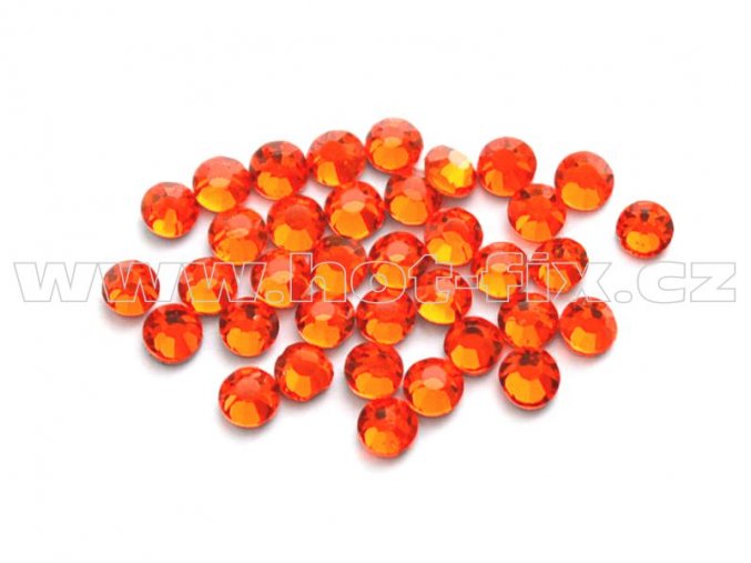 celobroušené hot-fix kameny Premium barva 104 Orange /oranžová, velikost SS 6, balení 144ks, 720ks nebo 1440ks