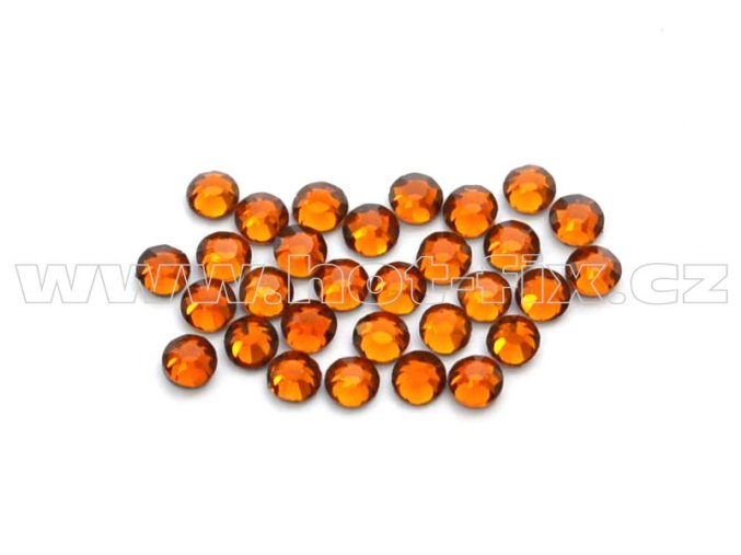 celobroušené hot-fix kameny Premium barva 108 Topaz tmavý /tmavě zlatohnědá, velikost SS 6, balení 144ks, 720ks nebo 1440ks
