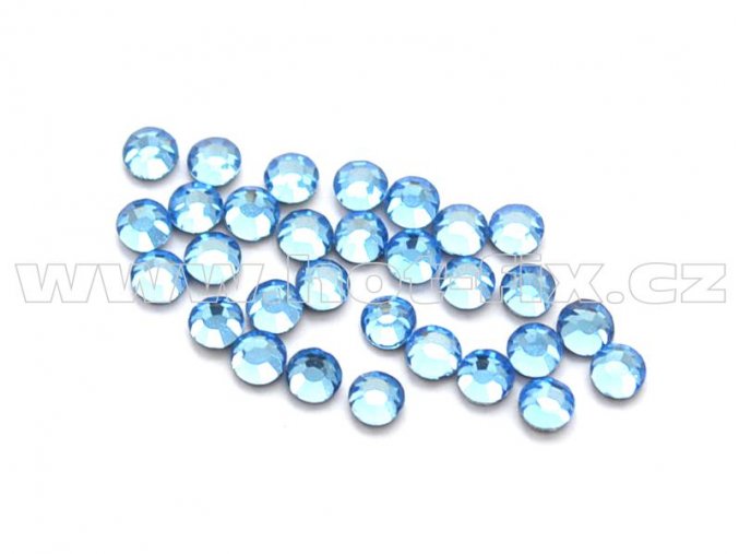 celobroušené hot-fix kameny Premium barva 118 Sapphire světlý /světle modrá, velikost SS 6, balení 144ks, 720ks nebo 1440ks