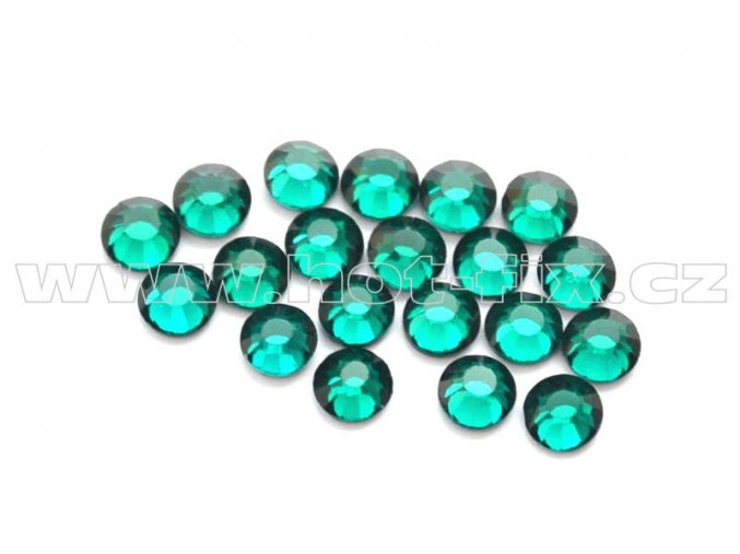 celobroušené hot-fix kameny Premium barva 115 Emerald /tmavě zelená, velikost SS10, balení 144ks, 720ks nebo 1440ks