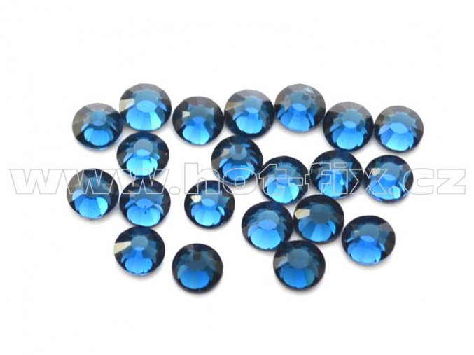 celobroušené hot-fix kameny Premium barva 133 Montana /tmavě modrá, velikost SS10, balení 144ks, 720ks nebo 1440ks