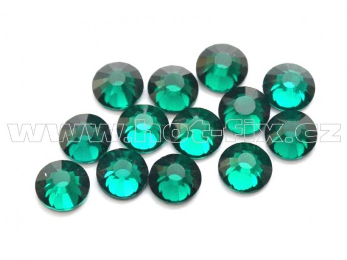 celobroušené hot-fix kameny Premium barva 115 Emerald /tmavě zelená, velikost SS16, balení 144ks, 720ks nebo 1440ks