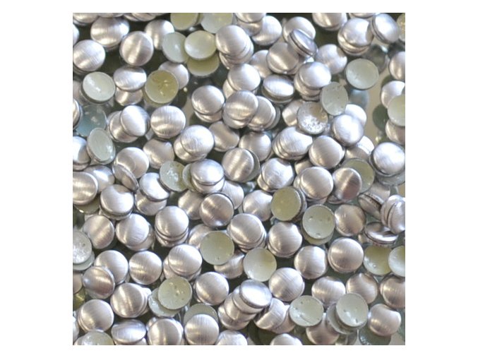 kovové hot-fix kameny barva 04 stříbrná mat velikost 2mm, balení 100 nebo 500ks